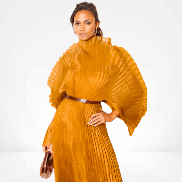 Golden Hour Pleated Maxi Dress