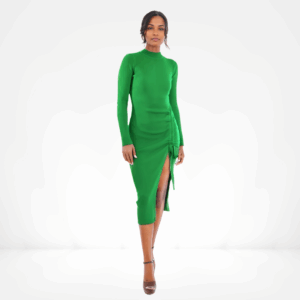 Emerald Élan Midi Dress