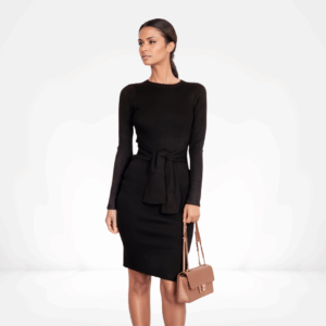 Noir Embrace Knit Dress
