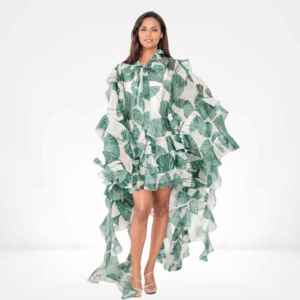 Verdant Cascade Gown