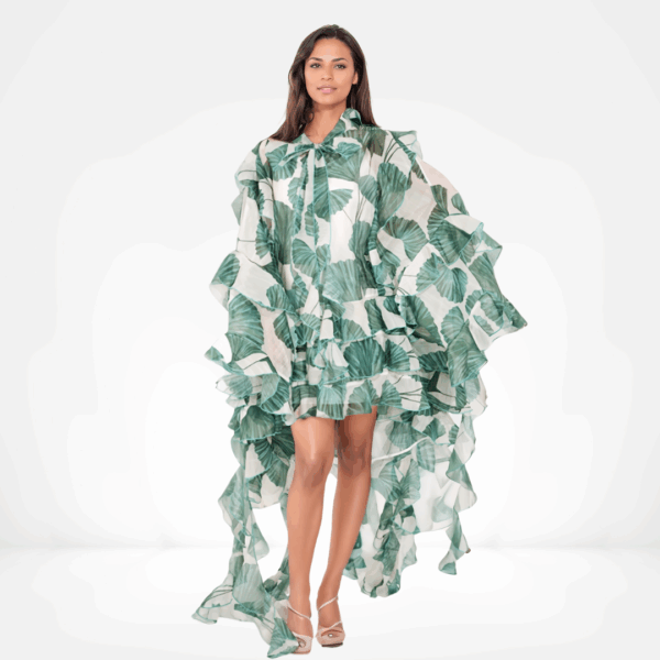 Verdant Cascade Gown